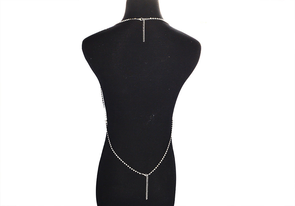 Rhinestone Halter Necklace