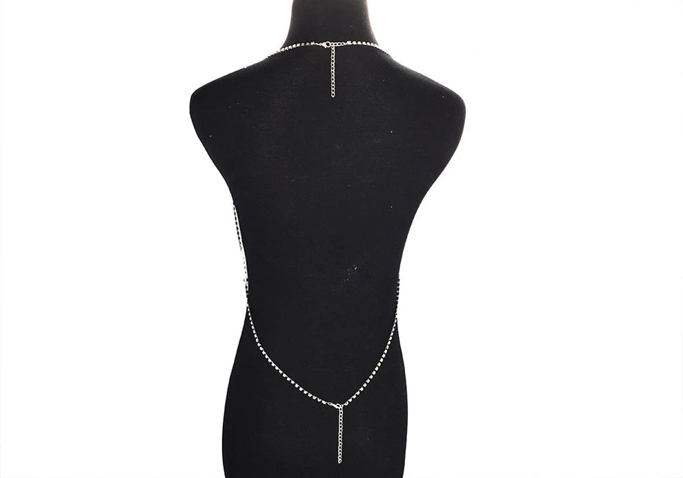 Rhinestone Halter Necklace