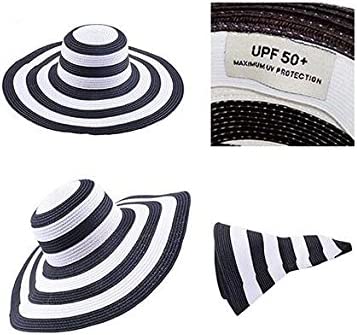 BLACK AND WHITE SUN HAT