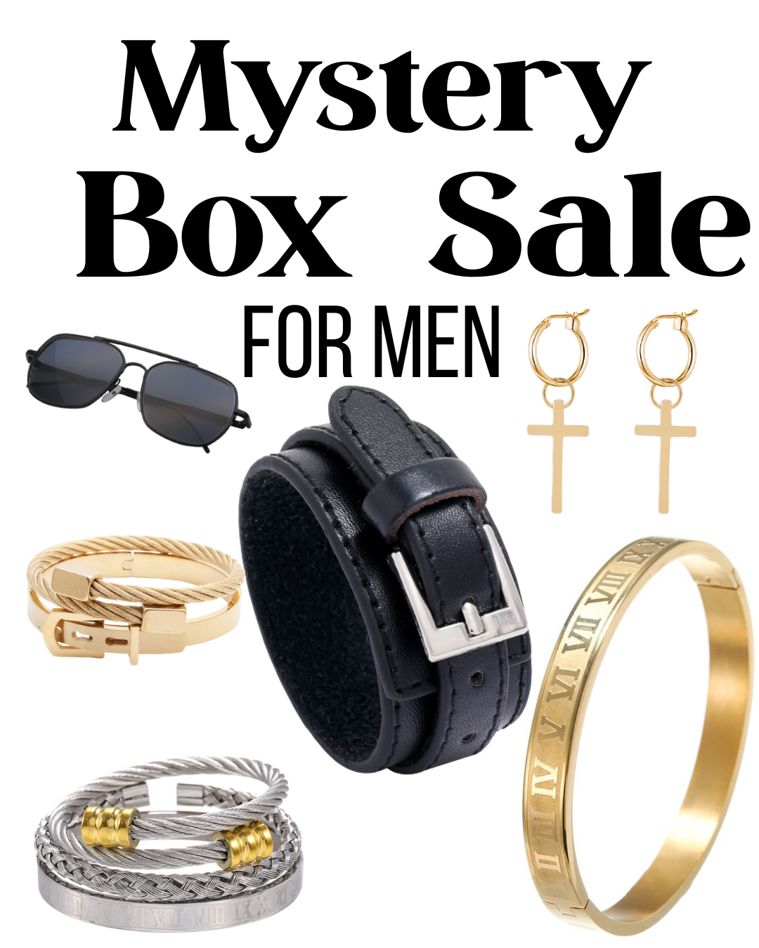 Mystery Box (Mix Jewelry + Accessories / For Men)