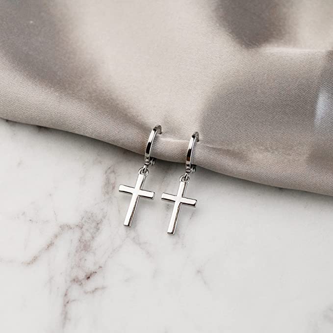 HANGING CROSS EARRINGS
