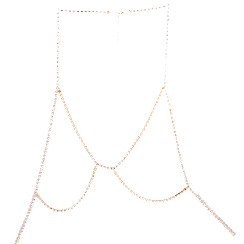 Rhinestone Halter Necklace