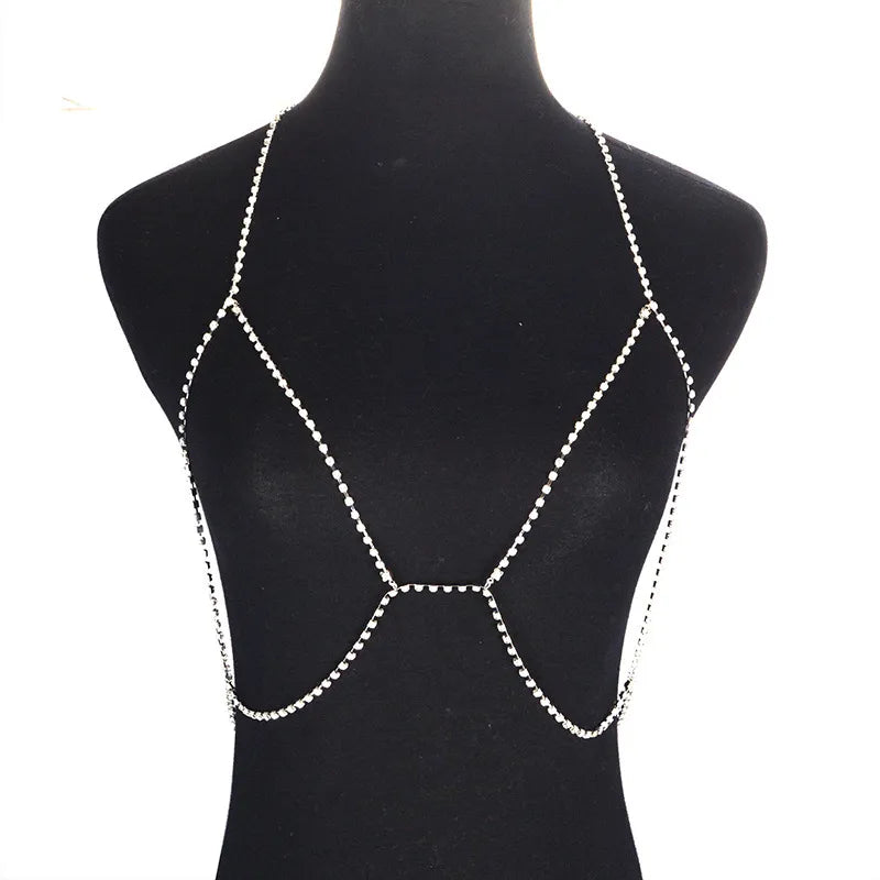 Rhinestone Halter Necklace