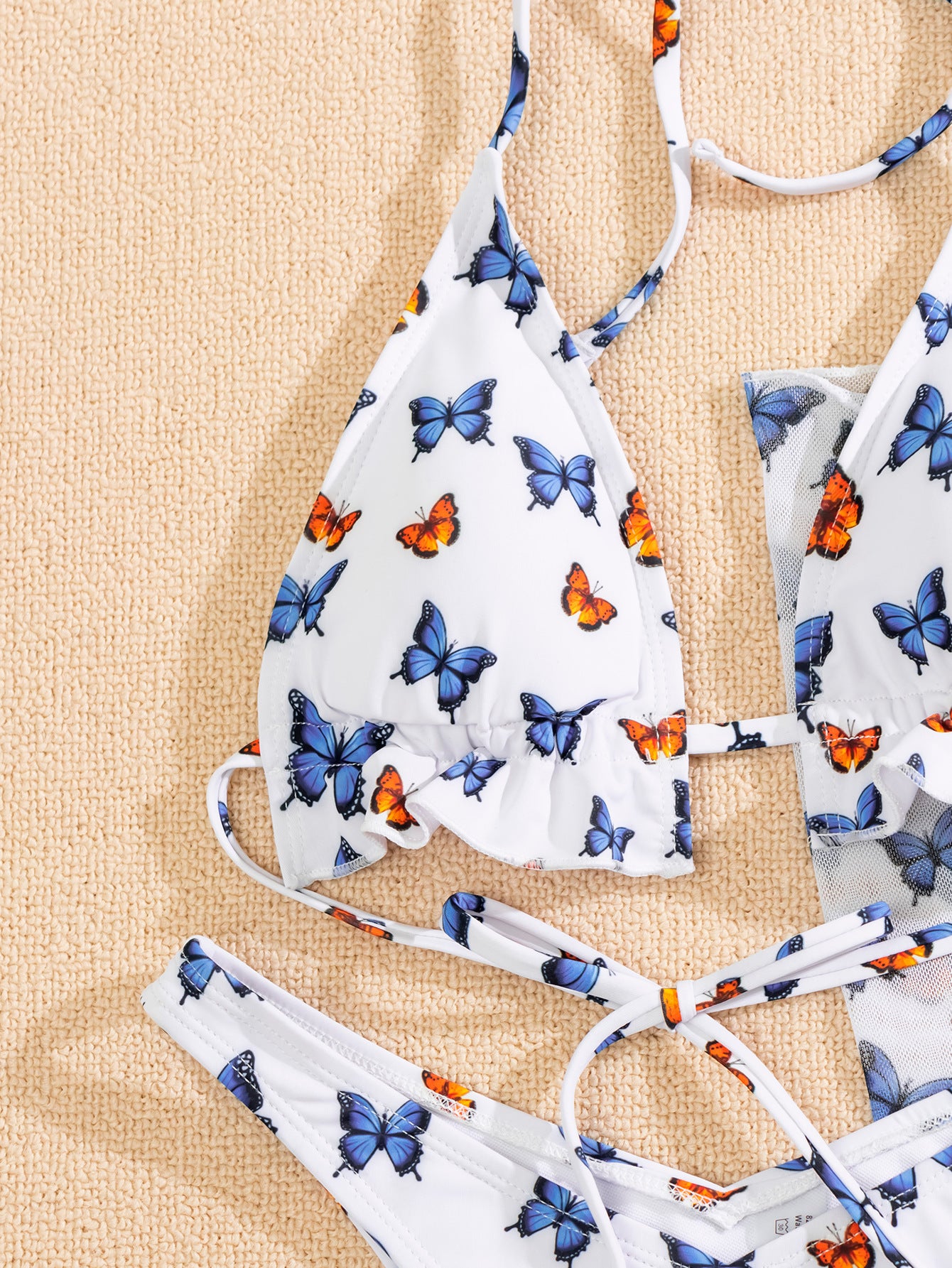 Butterfly Three Piece Bikini Set