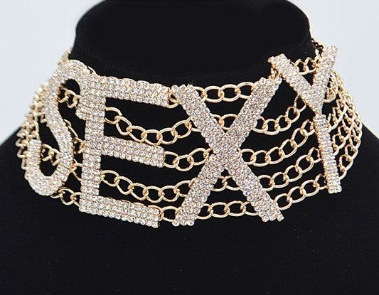 Sexy Rhinestone Choker