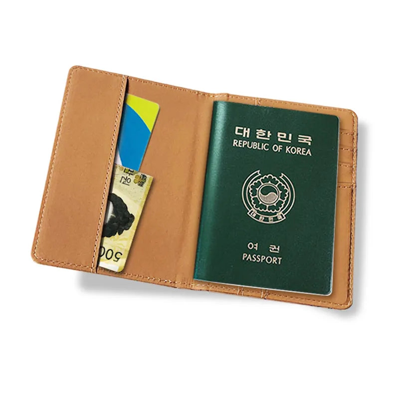 World Map Passport Holder Cover