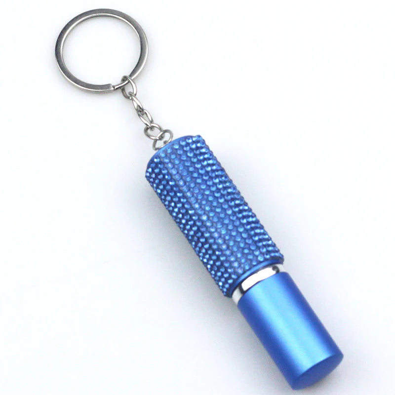 Rhinestone Spray Bottle Keychain